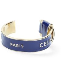 Celine - Knotted Cuff Bracelet - Lyst