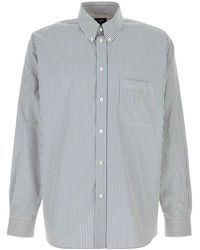 Fendi - Embroidered Poplin Shirt - Lyst