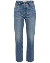Miu Miu - Washed Denim Trousers - Lyst