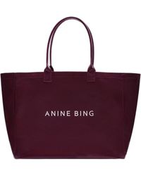 Anine Bing - Leo Coated Canvas Tote - Lyst