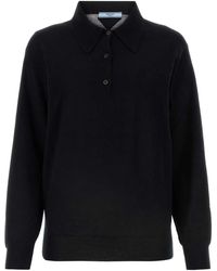 Prada - Cashmere Polo Shirt - Lyst