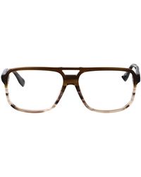 KARL LAGERFELD - Striped Acetate Glasses - Lyst