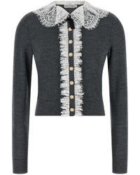 Self-Portrait - Wool Cardigan Clothing - Lyst