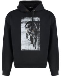Versace - Cotton Hoodie - Lyst