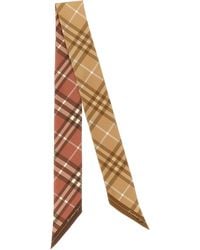 Burberry - Thin Double-Sided Scarf - Lyst