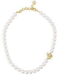 CASABLANCA - Lotus Pearl Necklace - Lyst