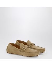 Ferragamo - Safari-Colored Gancini Driver Loafer - Lyst