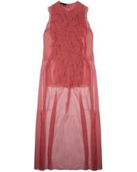 Alberta Ferretti - Embellished Round Neck Top - Lyst