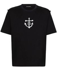 Dolce & Gabbana - Dolce & Gabbana Cotton Crew-Neck T-Shirt - Lyst