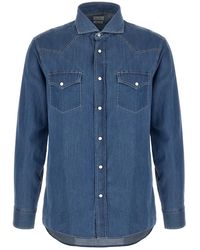 Brunello Cucinelli - Cotton Blouse - Lyst