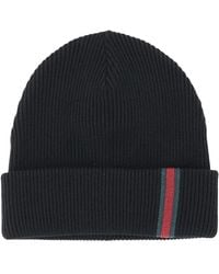 Gucci - Wool Beanie With Web Details - Lyst