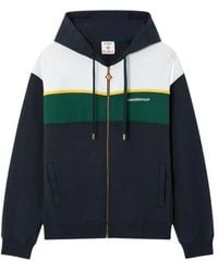CASABLANCA - Colour-Block Zip-Up Hoodie - Lyst
