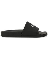 MSGM - Slide Sandal With Logo - Lyst