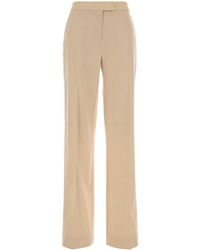 Zimmermann - Cream Stretch Wool Pant - Lyst