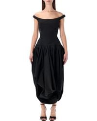 Magda Butrym - Draped Off-Shoulder Gown - Lyst