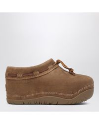 UGG - Bucked Chestnut Suede Sabot - Lyst