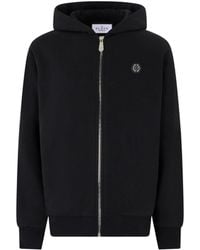 Philipp Plein - Logo-Plaque Zip-Up Hoodie - Lyst