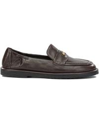 Pomme D'or - Leather Rubber Loafers Slippers - Lyst