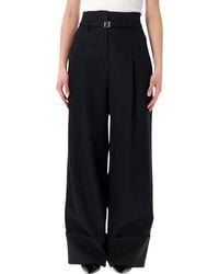 Fendi - Grain De Poudre Wool Pants - Lyst