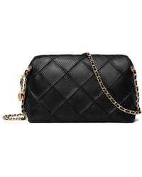 Tory Burch - Diamond Quilted Chain Zip Bag - Lyst