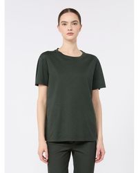 Max Mara - Max Mara S Bottle Cotton And Modal Segale T-Shirt - Lyst