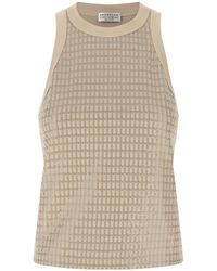 Brunello Cucinelli - Cotton Tank Top - Lyst