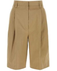 Prada - Cotton Bermuda Shorts - Lyst