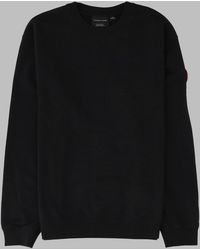 Canada Goose - Crew Neck Ribbed Cotton Sweater - Lyst