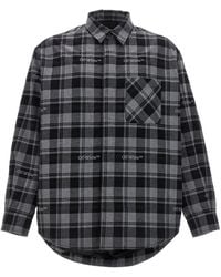 Off-White c/o Virgil Abloh - 'Check Flannel Padded' Jacket - Lyst