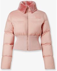 Fendi - Technical Fabric And Shearling Down Jacket - Lyst
