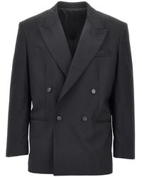 MARSĒM - Wool-Blend Double-Breasted Jacket - Lyst
