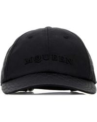 McQueen - Black Nylon Baseball Cap - Lyst