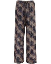 Dries Van Noten - Embellished Viscose Puvis Wide-Leg Pant - Lyst