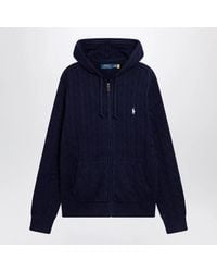 Polo Ralph Lauren - Cotton Cable-Knit Zip-Up Cardigan - Lyst