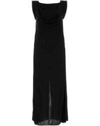 Bottega Veneta - Crepe Long Dress - Lyst