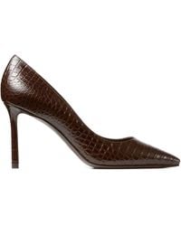 Jimmy Choo - 85Mm Romy Pointed-Toe Pumps With Crocodile-Effect - Lyst