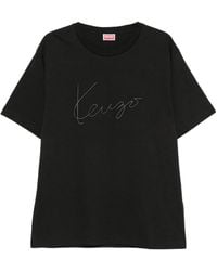 KENZO - Gots Cotton T-Shirt - Lyst