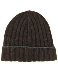 Brunello Cucinelli - Cashmere Turn-Up Beanie - Lyst