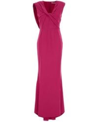 Givenchy - Long Draped Dress - Lyst
