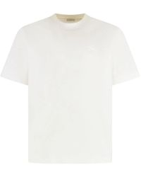 Burberry - T-Shirt With Printed Logo - Lyst