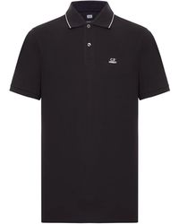 C.P. Company - C. P. Company Stretch Piquet Short Sleeve Logo T-Shirt - Lyst