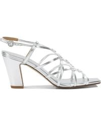 Aeyde - Acacia 75Mm Laminated Nappa Leather Cow Leather Heeled Sandals - Lyst