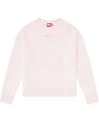 DIESEL - Logo Wool Blend Sweater - Lyst