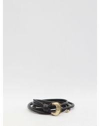 Golden Goose Belt New Tex Shiny Wavy Leather Body in White