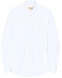Valentino Garavani - Oxford Cotton Shirt With Vgold - Lyst