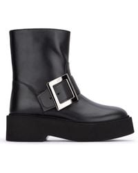 Roger Vivier - Viv Rangers High Met Bikers Bootie - Lyst