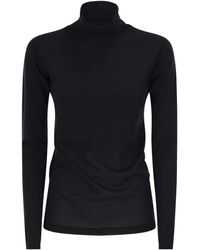 Fabiana Filippi - Cashmere And Silk Roll-Neck Jumper With An Essential Silhouette - Lyst