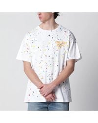 GALLERY DEPT. - Tshirt With Logo Print And Splashes - Lyst