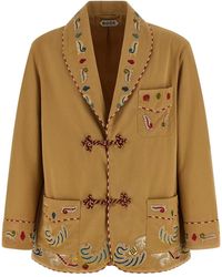 Bode - 'Feather Runner Smoking' Blazer - Lyst