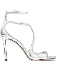 Jimmy Choo - Azia 95Mm Leather Sandals - Lyst